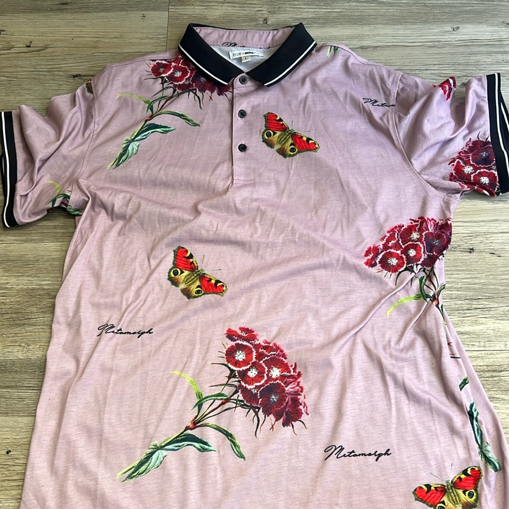 Men’s floral polo